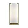 3_1 Light Antique Brass Large ADA Sconce with Off-White Shade more views