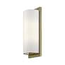 5_1 Light Antique Brass Large ADA Sconce with Off-White Shade more views