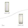 7_1 Light Antique Brass Large ADA Sconce with Off-White Shade more views