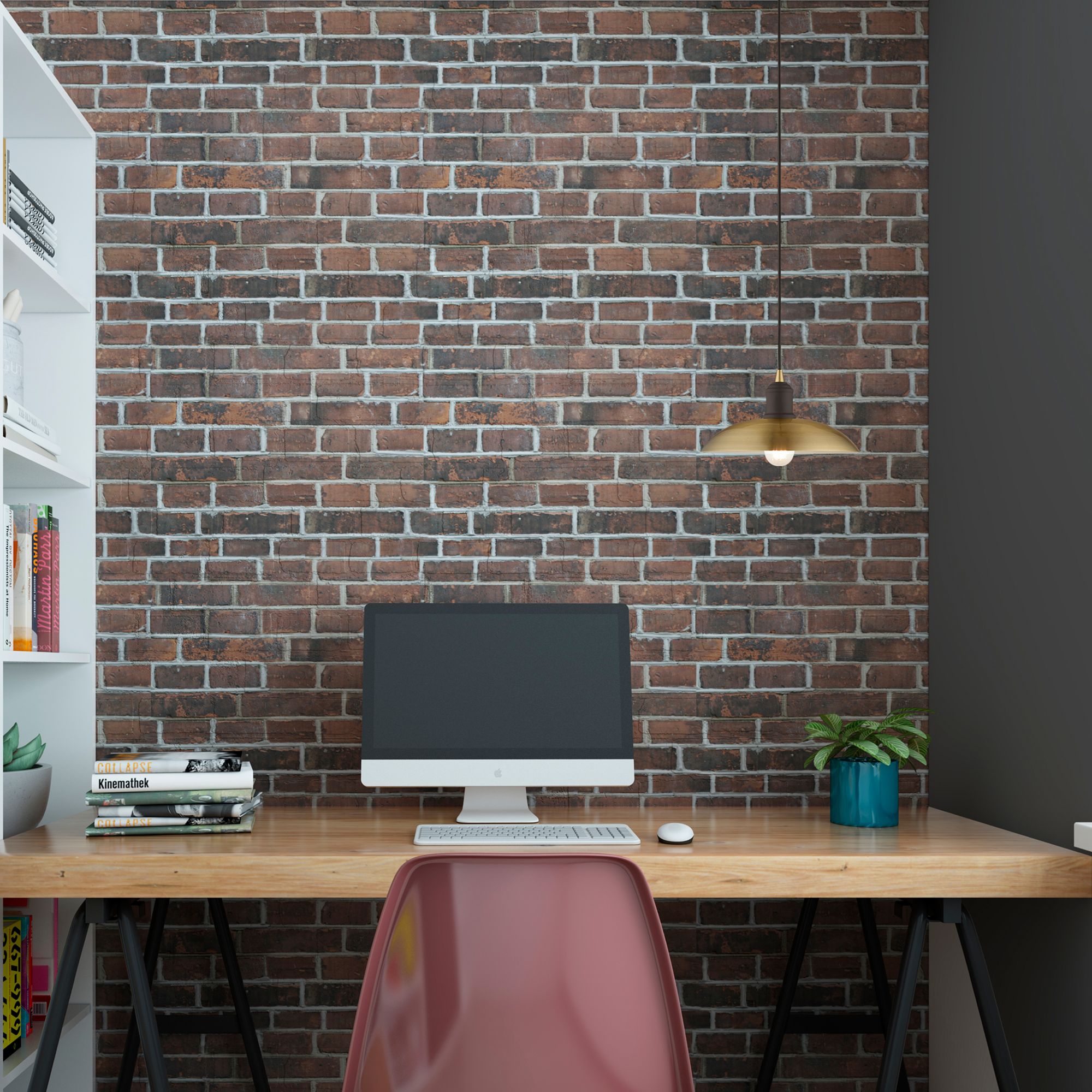 1 Light Antique Brass Mini Pendant