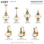 6_1 Light Antique Brass Outdoor Wall Lantern more views