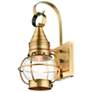 1 Light Antique Brass Outdoor Wall Lantern