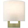 2_1 Light Antique Brass Petite ADA Sconce