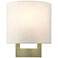1 Light Antique Brass Petite ADA Sconce