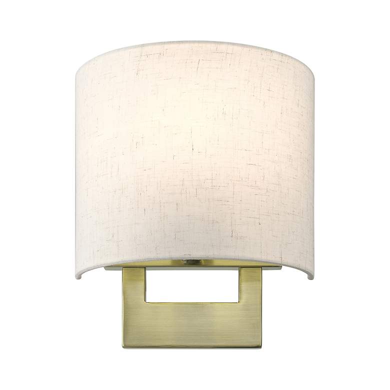 Image 4 1 Light Antique Brass Petite ADA Sconce more views