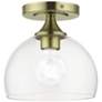 2_1 Light Antique Brass Semi-Flush