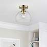1_1 Light Antique Brass Semi-Flush