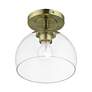 5_1 Light Antique Brass Semi-Flush more views