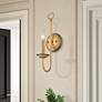1_1 Light Antique Gold Leaf Single Sconce