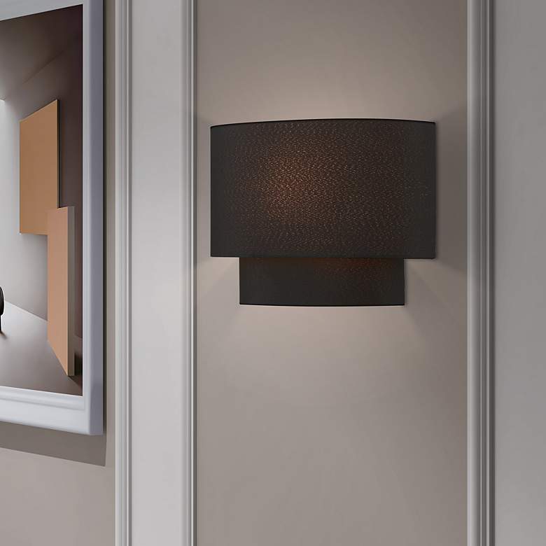 Image 3 1 Light Black ADA Sconce more views