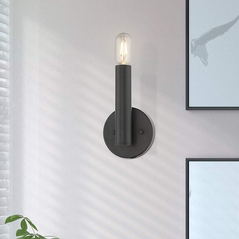 Image 1 1 Light Black ADA Sconce
