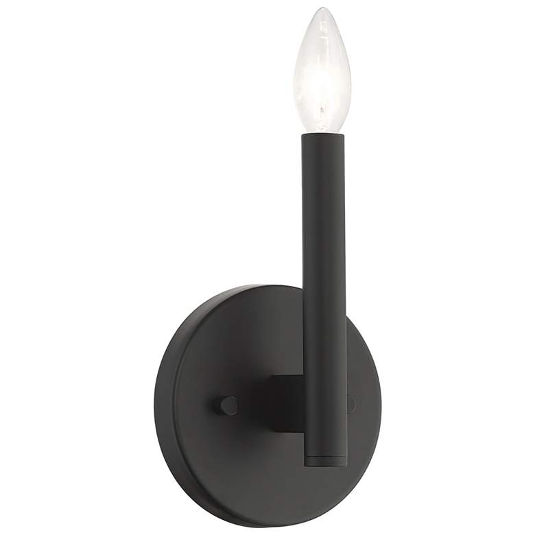 Image 2 1 Light Black ADA Sconce