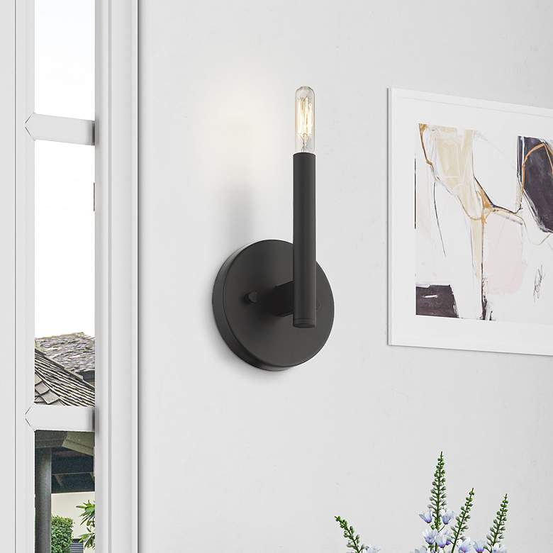 Image 1 1 Light Black ADA Sconce