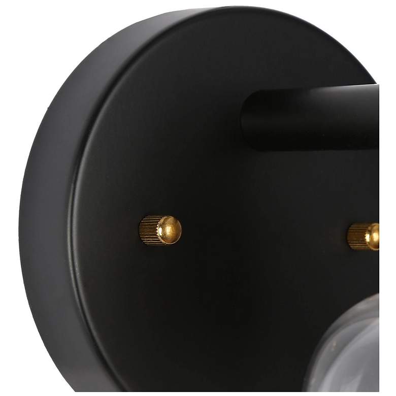 Image 3 1-Light Black and Gold Bath Light more views