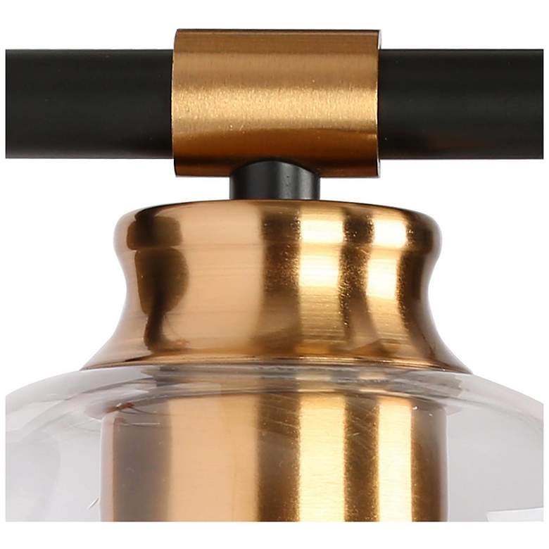 Image 4 1-Light Black and Gold Bath Light more views