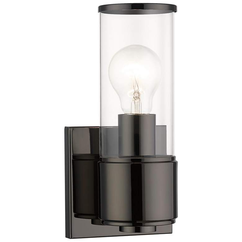 Image 1 1 Light Black Chrome ADA Sconce