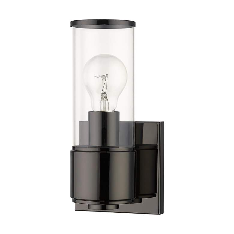 Image 3 1 Light Black Chrome ADA Sconce more views