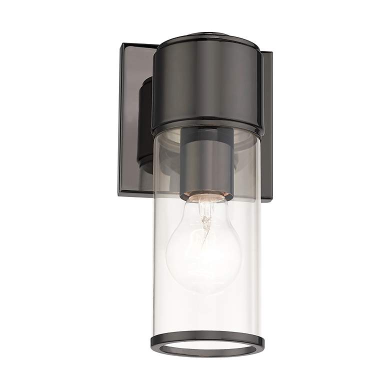 Image 4 1 Light Black Chrome ADA Sconce more views