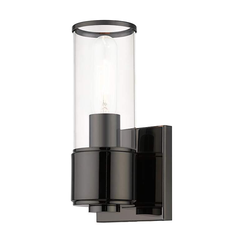 Image 6 1 Light Black Chrome ADA Sconce more views