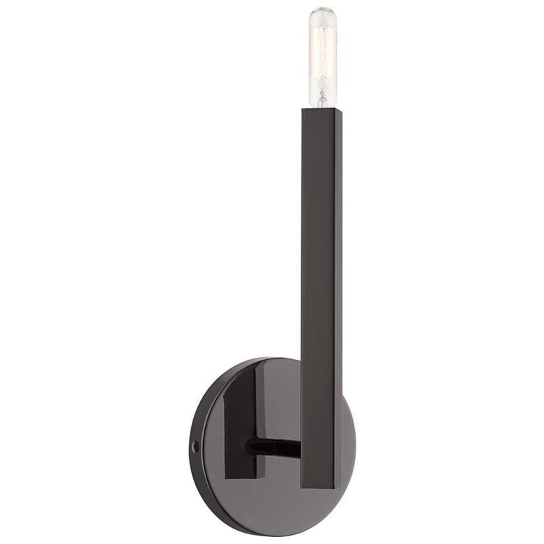Image 1 1 Light Black Chrome ADA Sconce