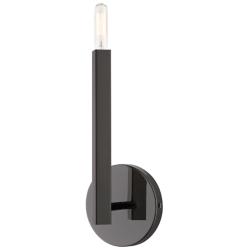 1 Light Black Chrome ADA Sconce