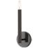 1 Light Black Chrome ADA Sconce
