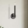 Thumbnail1 of 1 Light Black Chrome ADA Sconce