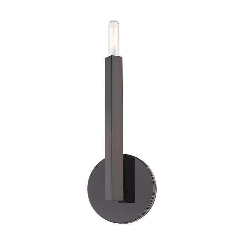 Image 4 1 Light Black Chrome ADA Sconce more views