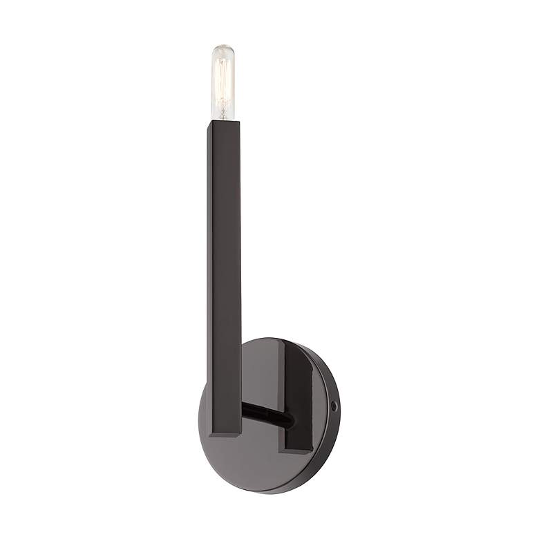 Image 5 1 Light Black Chrome ADA Sconce more views