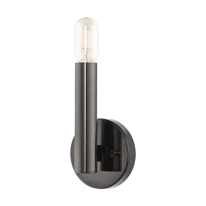 Image 3 1 Light Black Chrome ADA Sconce more views
