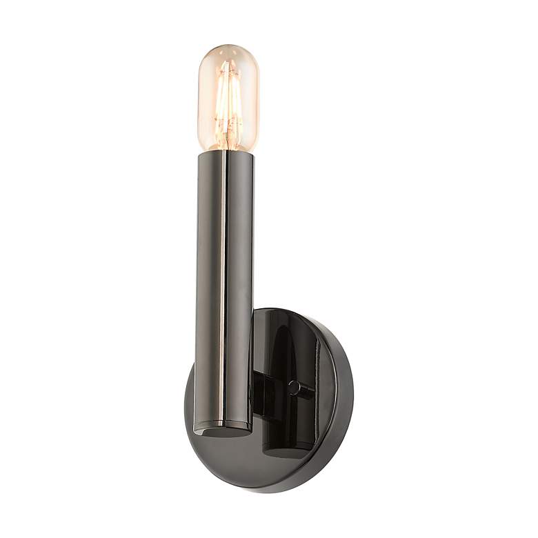 Image 5 1 Light Black Chrome ADA Sconce more views