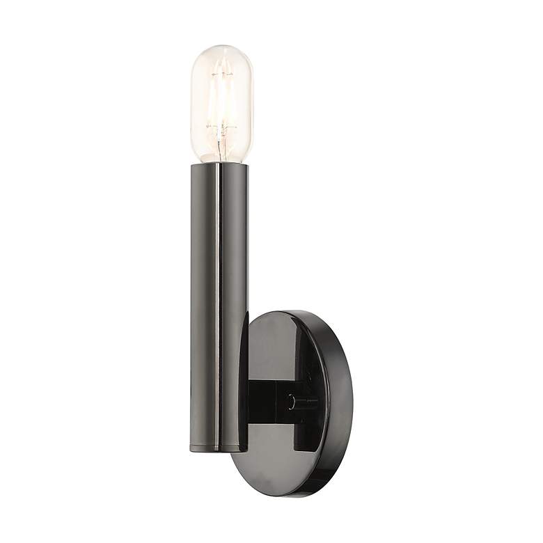 Image 6 1 Light Black Chrome ADA Sconce more views