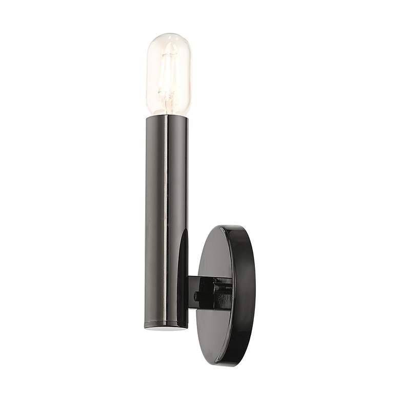 Image 7 1 Light Black Chrome ADA Sconce more views