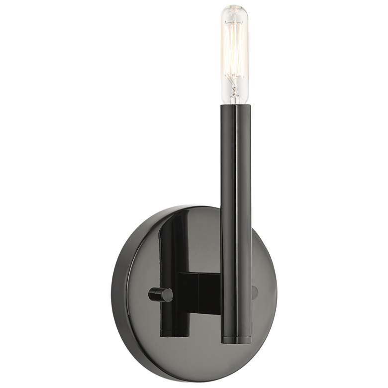 Image 1 1 Light Black Chrome ADA Sconce