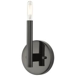 1 Light Black Chrome ADA Sconce
