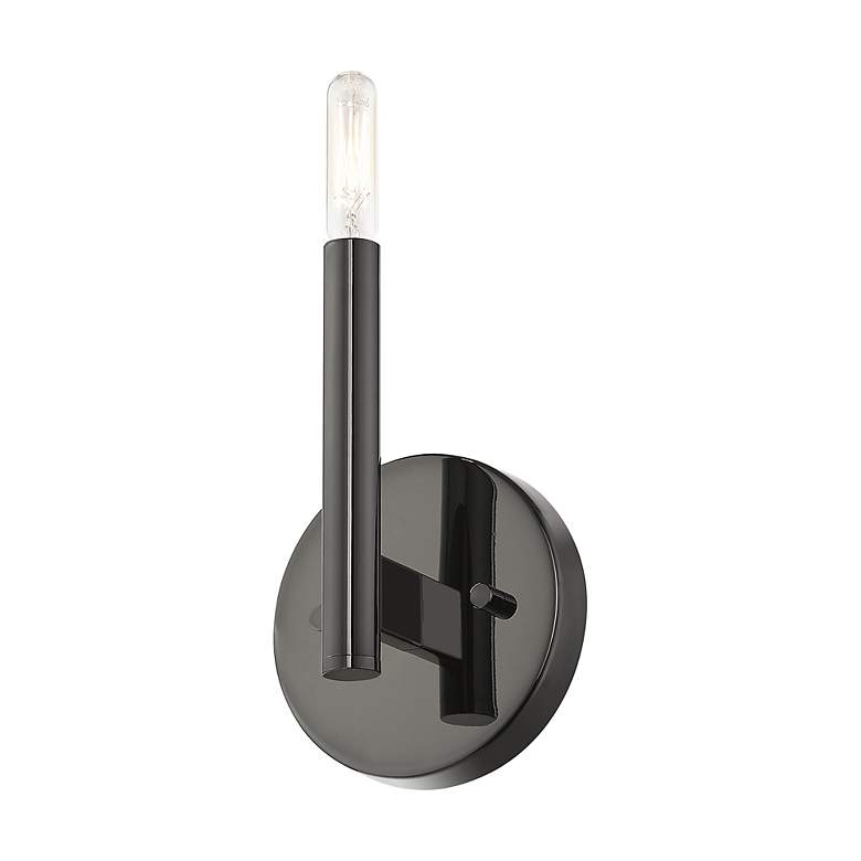 Image 4 1 Light Black Chrome ADA Sconce more views