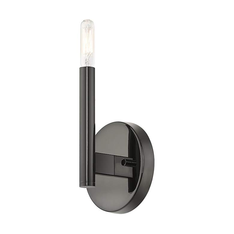 Image 6 1 Light Black Chrome ADA Sconce more views