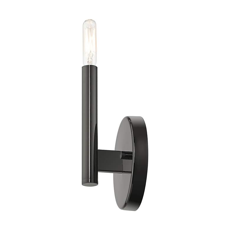 Image 7 1 Light Black Chrome ADA Sconce more views