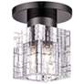 2_1 Light Black Chrome Crystal Semi-Flush