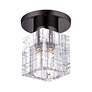 4_1 Light Black Chrome Crystal Semi-Flush more views