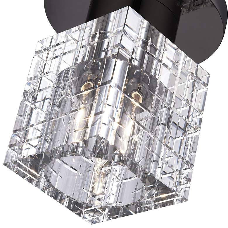 Image 7 1 Light Black Chrome Crystal Semi-Flush more views