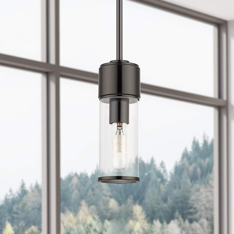 Image 1 1 Light Black Chrome Mini Pendant