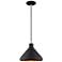 1 Light Black Mini Pendant