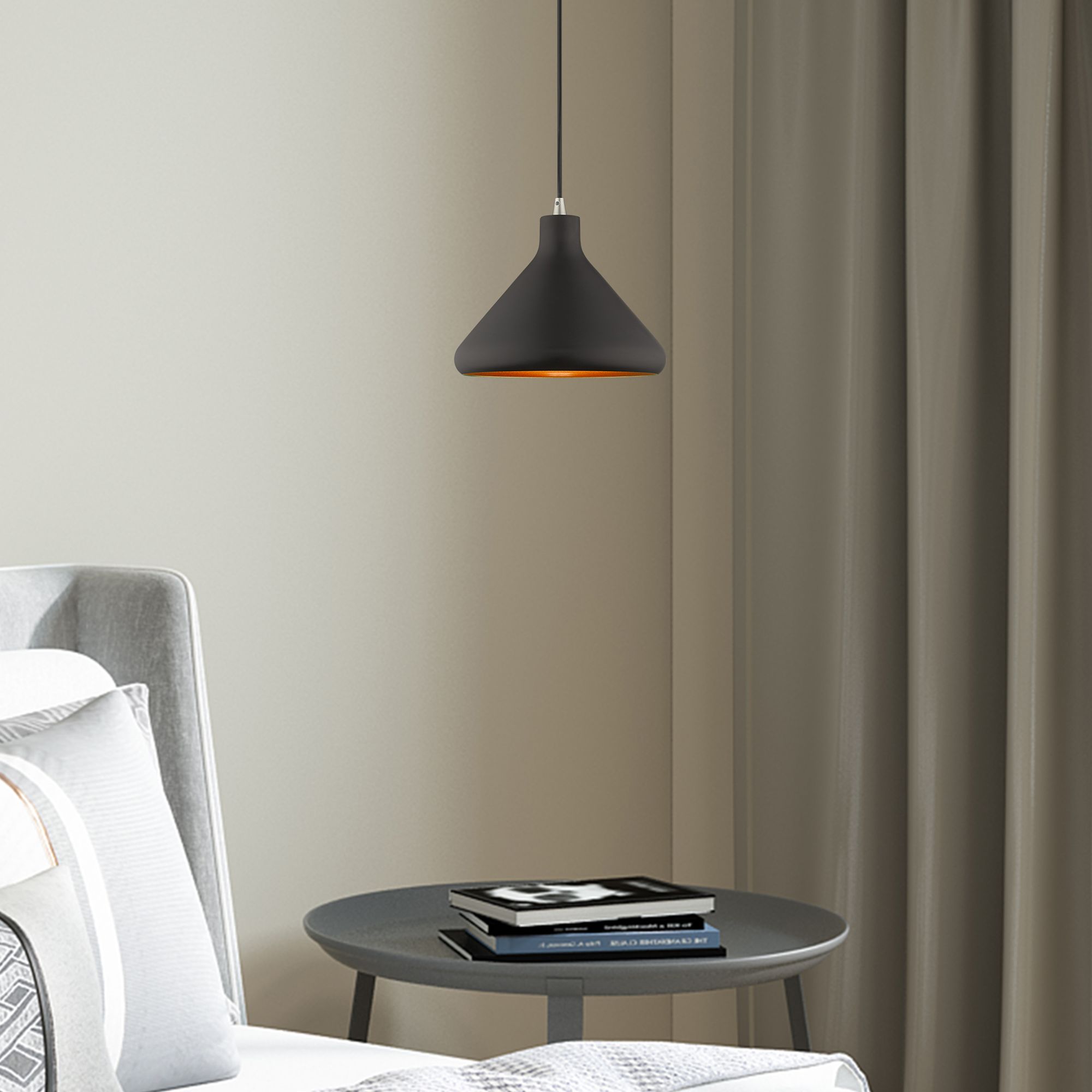 1 Light Black Mini Pendant