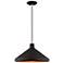 1 Light Black Mini Pendant