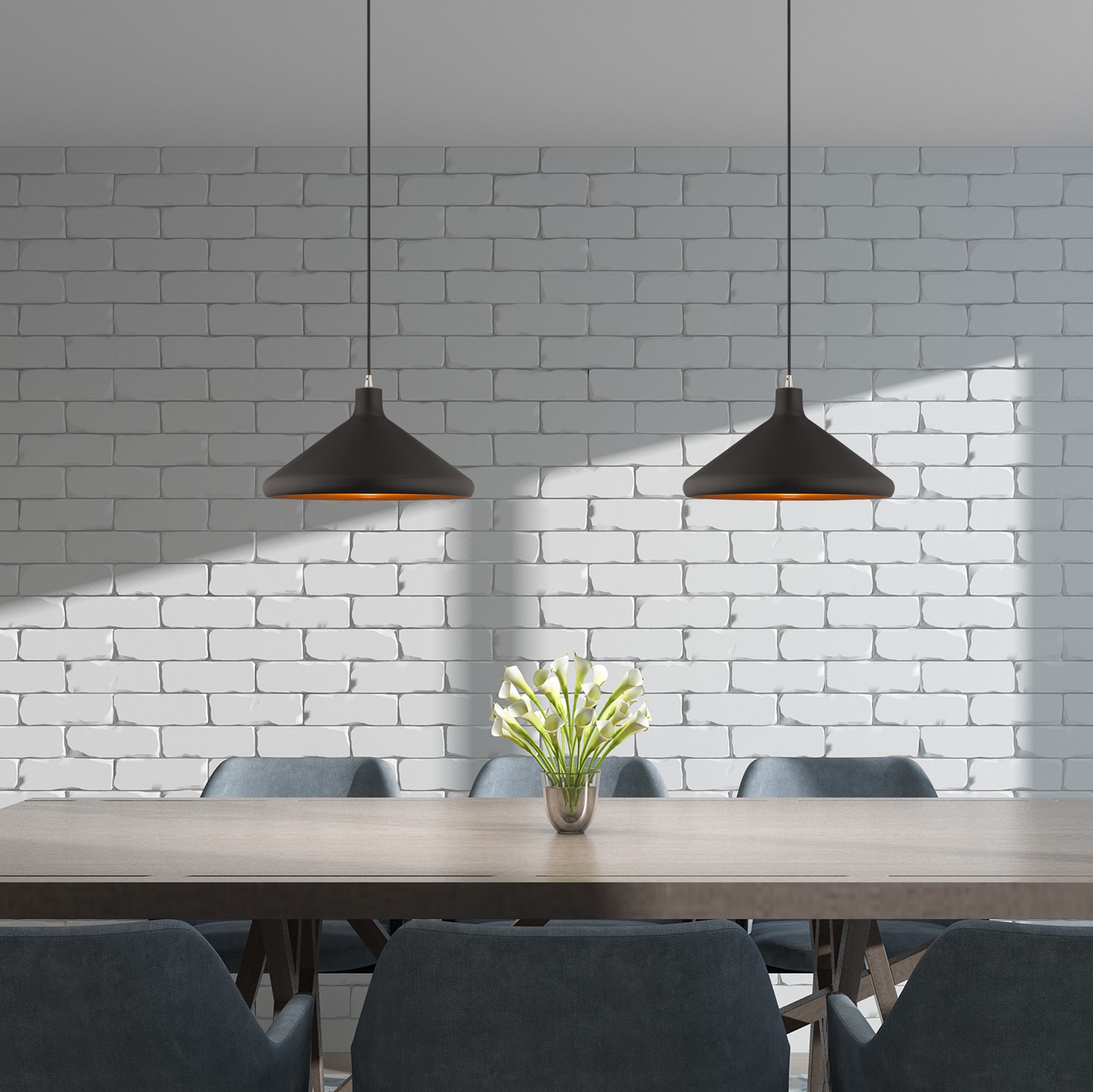 1 Light Black Mini Pendant