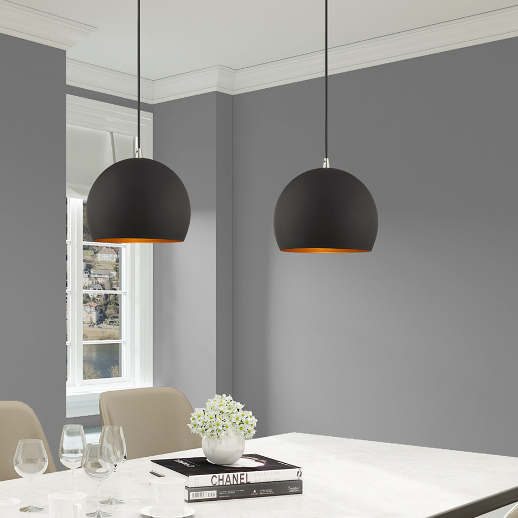 1 Light Black Mini Pendant