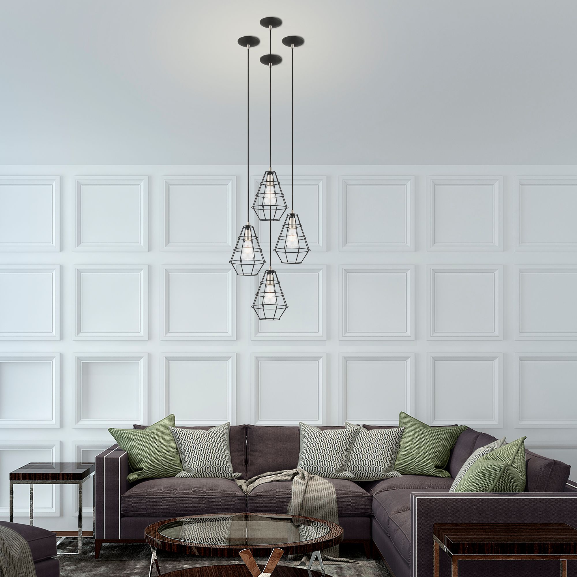 1 Light Black Mini Pendant