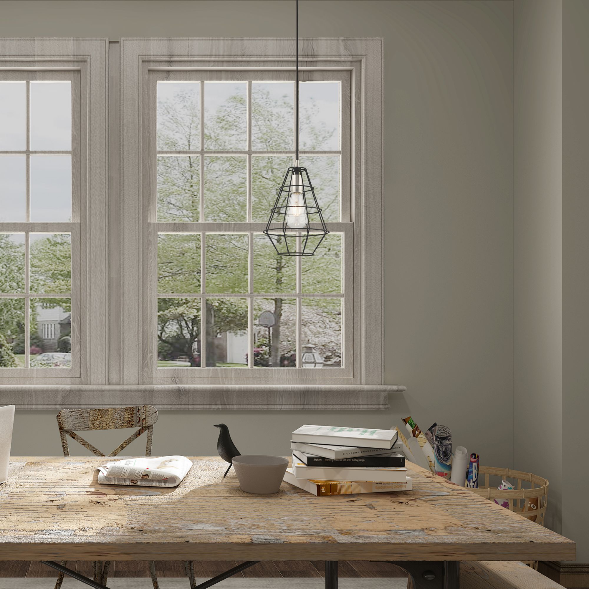 1 Light Black Mini Pendant