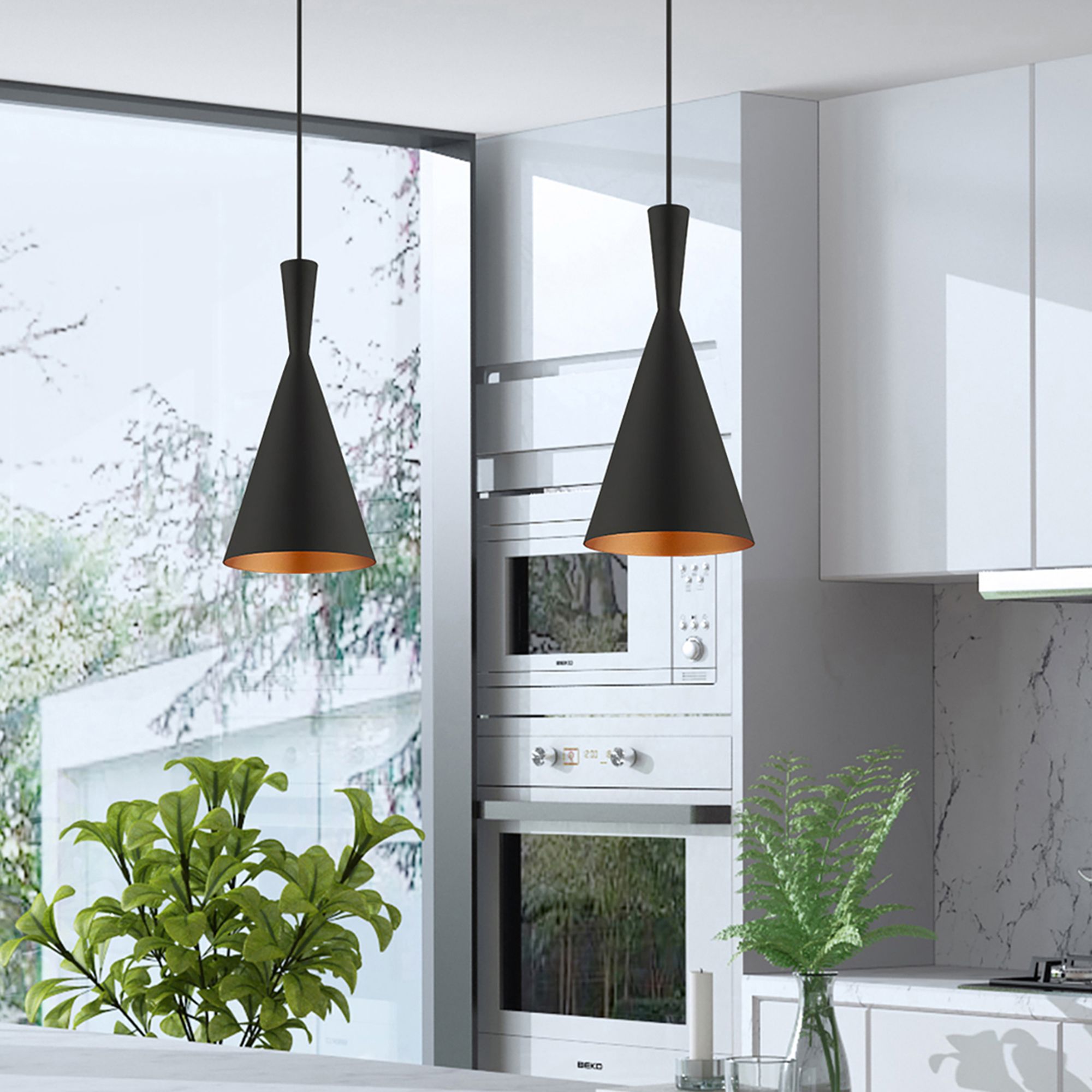 1 Light Black Mini Pendant